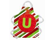 Christmas Oranment Holiday Initial Letter U Apron CJ1039 UAPRON