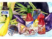Crystal Hot Sauce with Seafood Fabric Placemat 8637PLMT