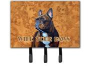 French Bulldog Wipe your Paws Leash or Key Holder