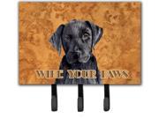 Labrador Wipe your Paws Leash or Key Holder