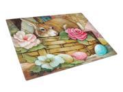 A Touch of Color Rabbit Easter Glass Cutting Board Large PJC1063LCB