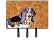 Basset Hound Wipe your Paws Leash or Key Holder