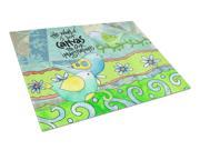 The World is but a Canvas to our Imagination Glass Cutting Board Large PJC1098LCB