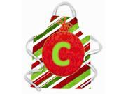 Christmas Oranment Holiday Initial Letter C Apron CJ1039 CAPRON