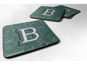 Set of 4 Letter B Back to School Initial Foam Coasters CJ2010 BFC