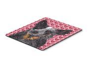 Australian Cattle Dog Hearts Love Valentine s Day Mouse Pad Hot Pad or Trivet