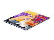 Lady with her Chihuahua Mouse Pad Hot Pad or Trivet