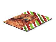 Irish Setter Candy Cane Holiday Christmas Mouse Pad Hot Pad or Trivet