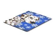 Dalmatian Winter Snowflakes Holiday Mouse Pad Hot Pad or Trivet