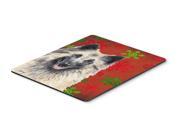 Belgian Tervuren Red and Green Snowflakes Christmas Mouse Pad Hot Pad Trivet