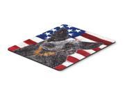 USA American Flag with Australian Cattle Dog Mouse Pad Hot Pad or Trivet