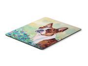 Red and White Boston Terrier Mouse Pad Hot Pad Trivet