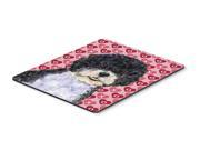Portuguese Water Dog Hearts Love Valentine s Day Mouse Pad Hot Pad or Trivet