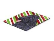 Briard Candy Cane Holiday Christmas Mouse Pad Hot Pad or Trivet