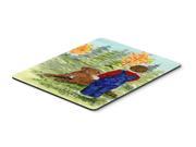 Little boy with his Chesapeake Bay Retriever Mouse Pad Hot Pad or Trivet