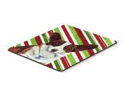 Corgi Candy Cane Holiday Christmas Mouse Pad Hot Pad or Trivet