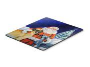 Santa Claus with Great Dane Mouse Pad Hot Pad Trivet
