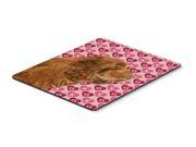 Sussex Spaniel Hearts Love and Valentine s Day Mouse Pad Hot Pad or Trivet