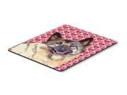 Norwegian Elkhound Hearts Love Valentine s Day Mouse Pad Hot Pad or Trivet
