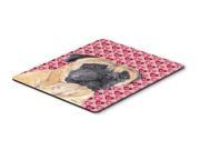 Mastiff Hearts Love and Valentine s Day Portrait Mouse Pad Hot Pad or Trivet