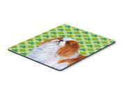 English Toy Spaniel St. Patrick s Day Shamrock Mouse Pad Hot Pad or Trivet