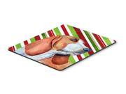Basset Hound Candy Cane Holiday Christmas Mouse Pad Hot Pad or Trivet
