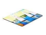Sailboats Round the Mark Mouse Pad Hot Pad or Trivet