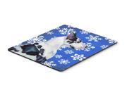 Great Dane Winter Snowflakes Holiday Mouse Pad Hot Pad or Trivet