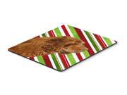 Sussex Spaniel Candy Cane Holiday Christmas Mouse Pad Hot Pad or Trivet