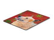 Australian Cattle Dog Snowflakes Christmas Mouse Pad Hot Pad or Trivet