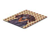 Dachshund Fall Leaves Portrait Mouse Pad Hot Pad or Trivet