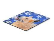 Australian Cattle Dog Winter Snowflakes Holiday Mouse Pad Hot Pad or Trivet