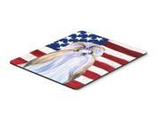 USA American Flag with Shih Tzu Mouse Pad Hot Pad or Trivet