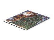 Santa Claus on the Rooftop Mouse Pad Hot Pad or Trivet