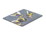 Bee Bees Times Three Mouse Pad Hot Pad or Trivet