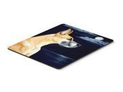 Fawn Great Dane in the Moonlight Mouse Pad Hot Pad or Trivet