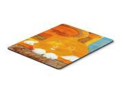 Orange Tabby Welcome Cat Mouse Pad Hot Pad or Trivet