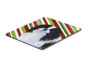 Japanese Chin Candy Cane Holiday Christmas Mouse Pad Hot Pad or Trivet