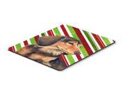 Dachshund Candy Cane Holiday Christmas Mouse Pad Hot Pad or Trivet