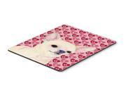 Chihuahua Hearts Love and Valentine s Day Portrait Mouse Pad Hot Pad or Trivet