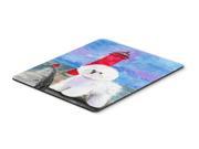 Lighthouse with Bichon Frise Mouse Pad Hot Pad Trivet
