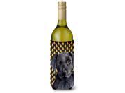 Labrador Candy Corn Halloween Portrait Wine Bottle Beverage Insulator Beverage Insulator Hugger