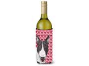 Bull Terrier Valentine s Love Wine Bottle Beverage Insulator Beverage Insulator Hugger