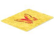 Butterfly on Yellow Kitchen or Bath Mat 24x36