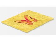 Butterfly on Yellow Kitchen or Bath Mat 20x30