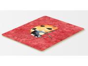 Lady Bug on Red Kitchen or Bath Mat 20x30
