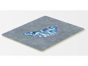 Butterfly on Gray Kitchen or Bath Mat 20x30