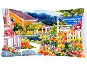 Seaside Beach Cottage Decorative Canvas Fabric Pillow