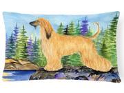 Afghan Hound Decorative Canvas Fabric Pillow