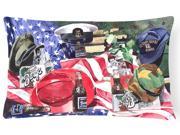 Barq s and Armed Forces Decorative Canvas Fabric Pillow